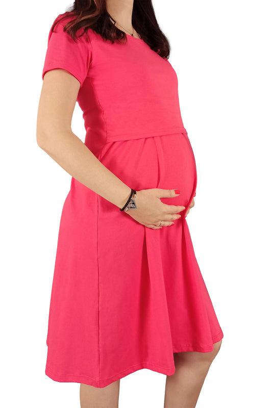 Haljina za mame (sa preklopom za dojenje)  - 10 boja
